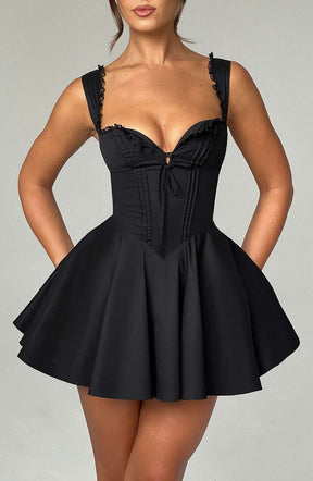 Antonella Mini Dress - Black R.F