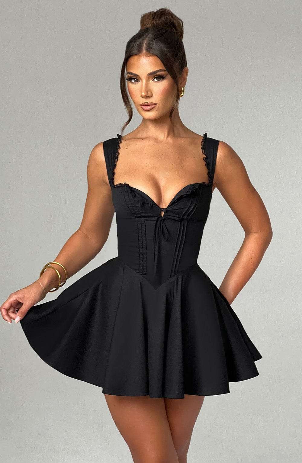 Antonella Mini Dress - Black R.F