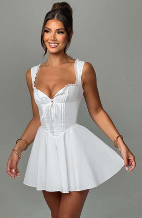 Antonella Mini Dress - Ivory R.F