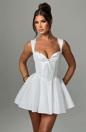Antonella Mini Dress - Ivory R.F