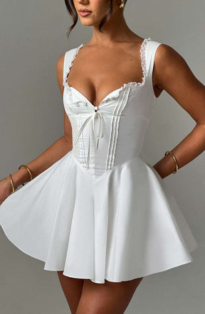 Antonella Mini Dress - Ivory R.F