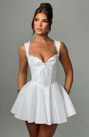 Antonella Mini Dress - Ivory R.F