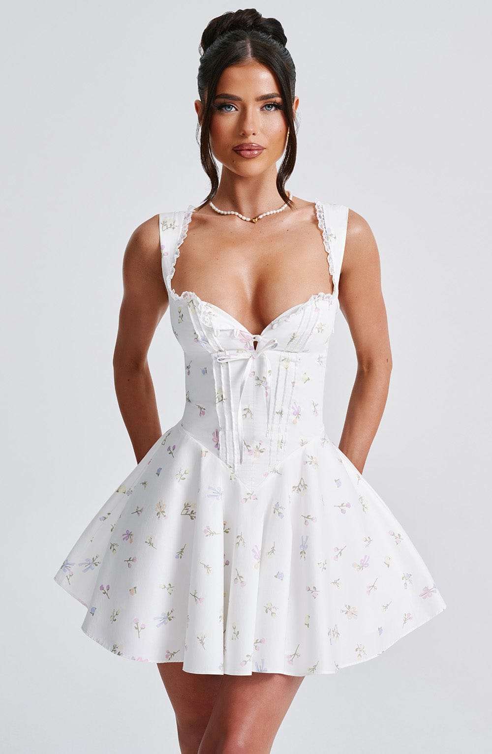 Antonella Mini Dress - Multi Floral Print R.F