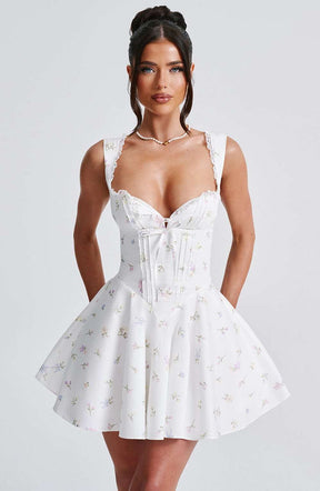 Antonella Mini Dress - Multi Floral Print R.F