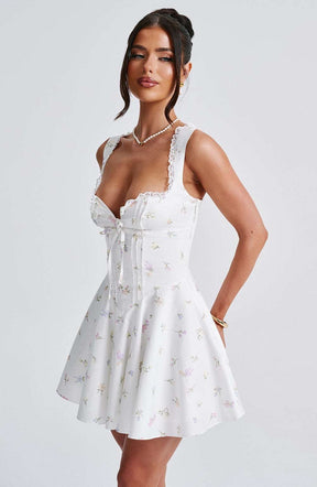 Antonella Mini Dress - Multi Floral Print R.F