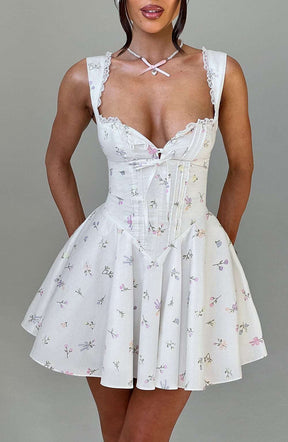 Antonella Mini Dress - Multi Floral Print R.F