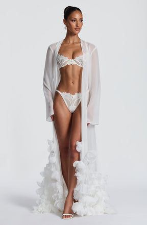 Anwen Dressing Gown - Ivory S.M
