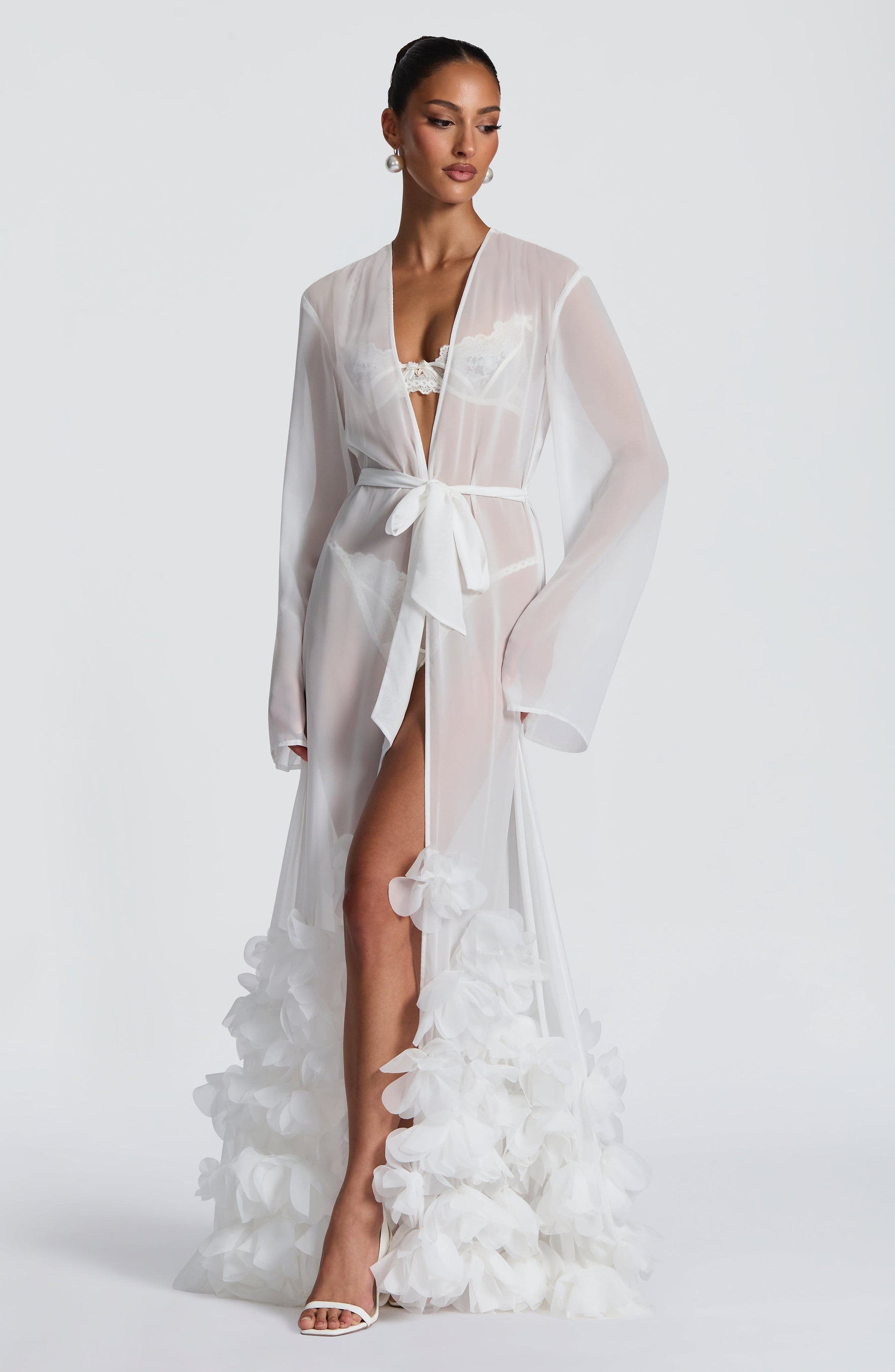 Anwen Dressing Gown - Ivory S.M