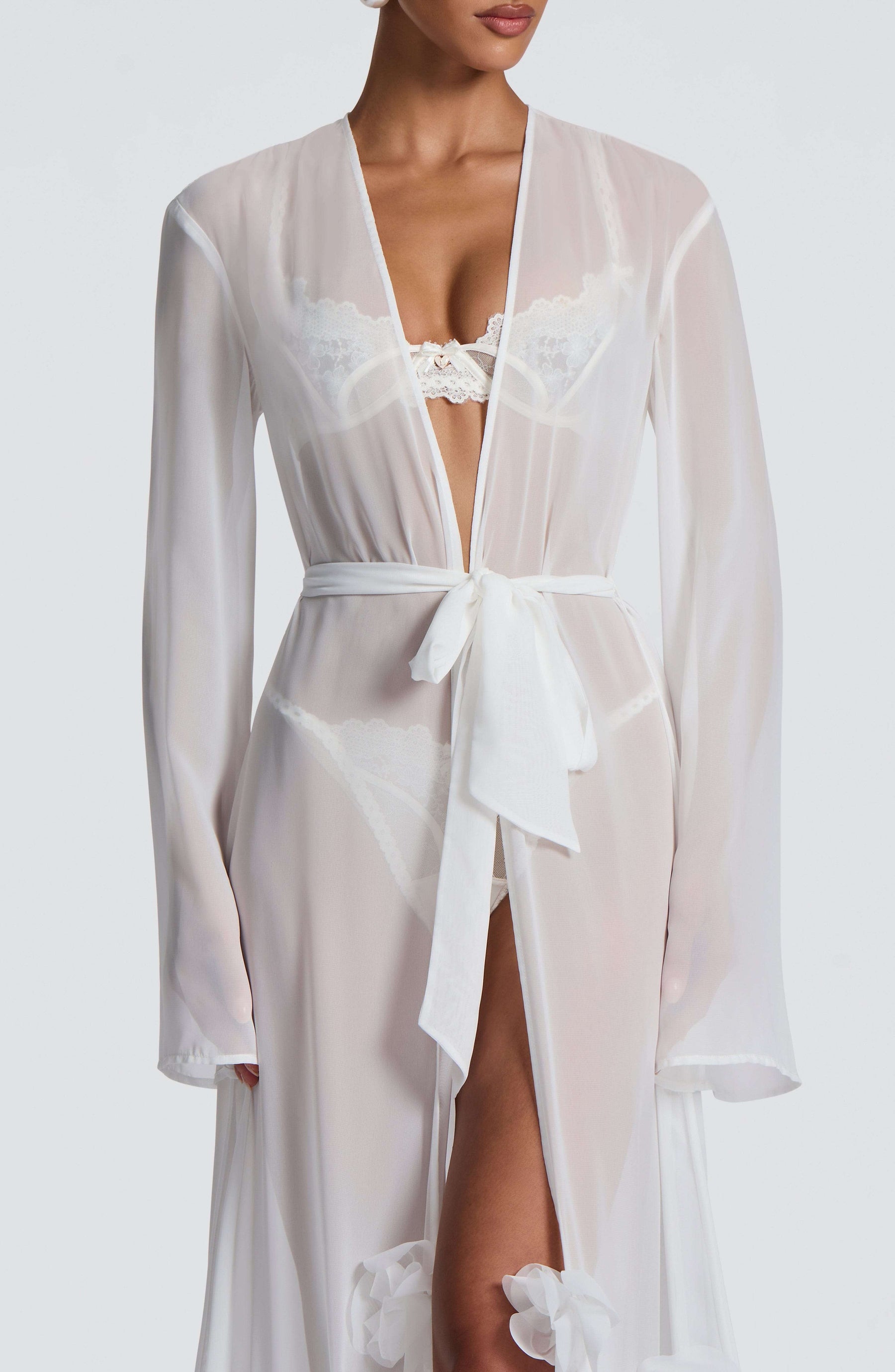 Anwen Dressing Gown - Ivory S.M