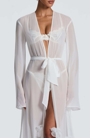 Anwen Dressing Gown - Ivory S.M