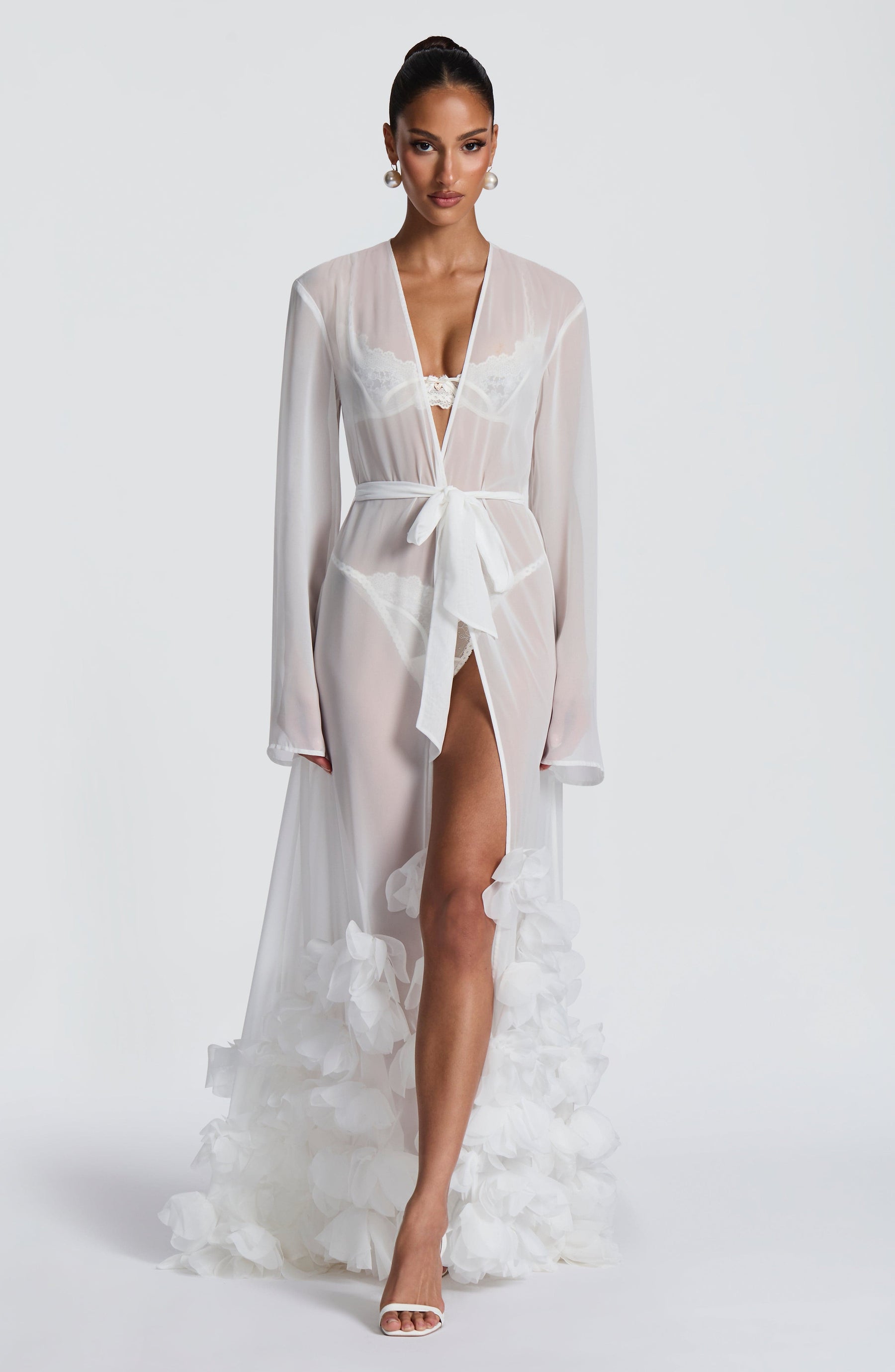 Anwen Dressing Gown - Ivory S.M