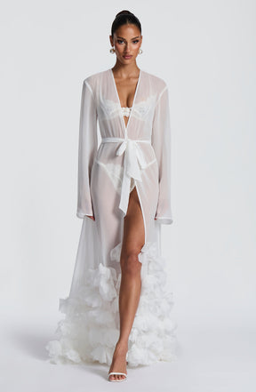 Anwen Dressing Gown - Ivory S.M