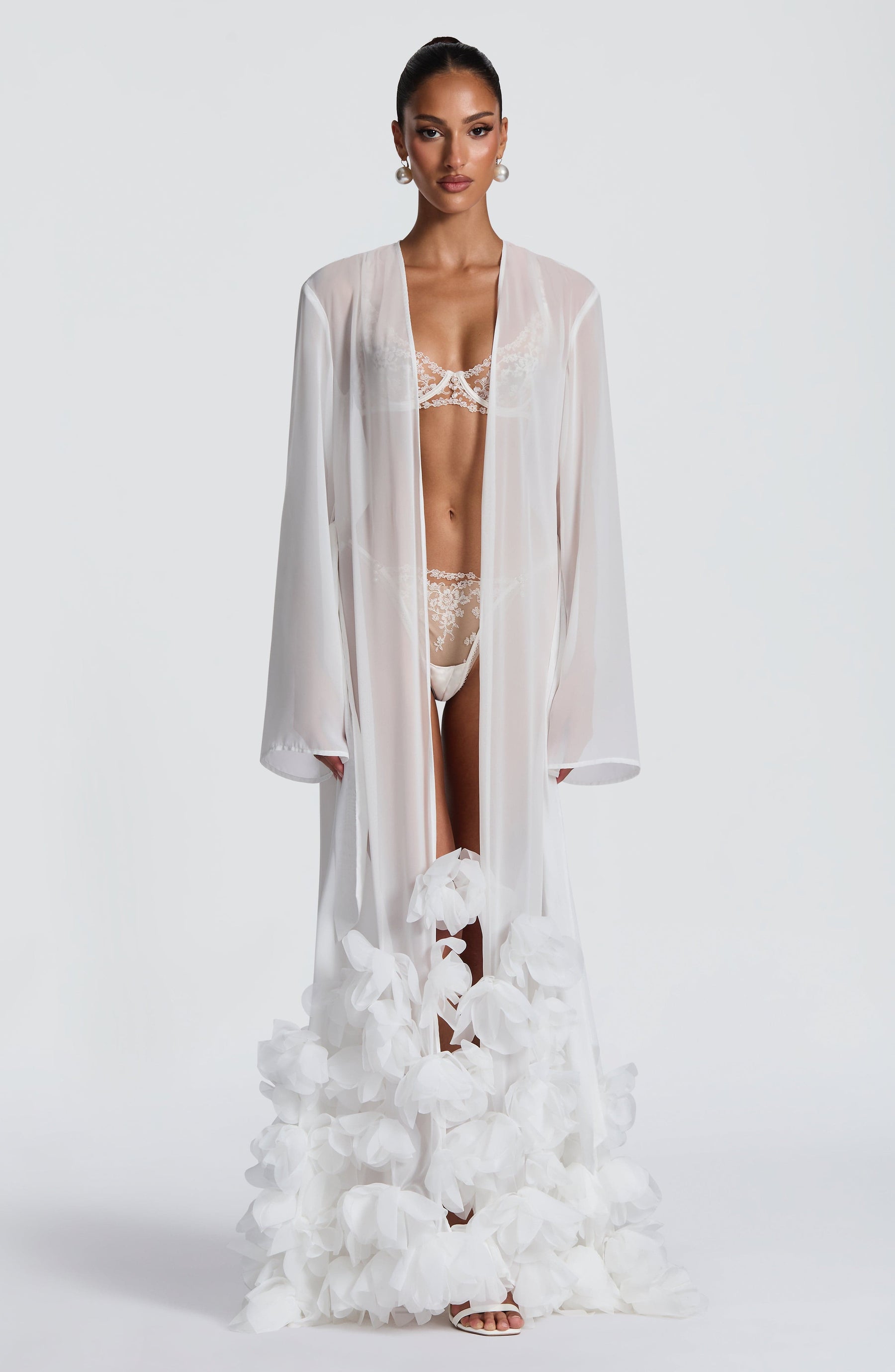 Anwen Dressing Gown - Ivory S.M