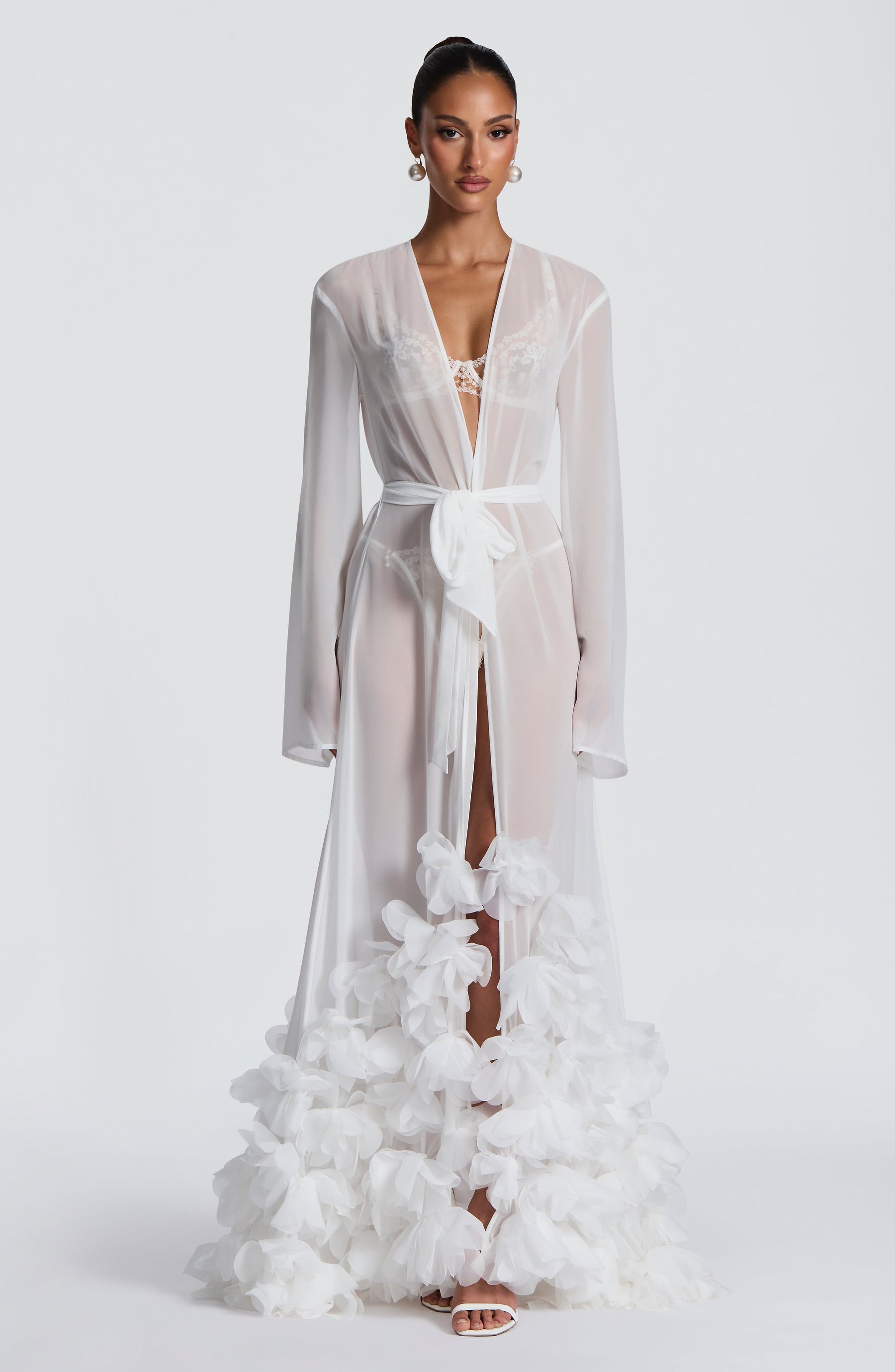 Anwen Dressing Gown - Ivory S.M