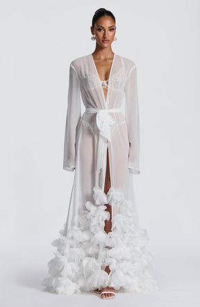 Anwen Dressing Gown - Ivory S.M
