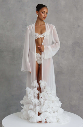Anwen Dressing Gown - Ivory S.M