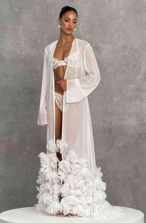 Anwen Dressing Gown - Ivory S.M