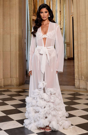 Anwen Dressing Gown - Ivory S.M