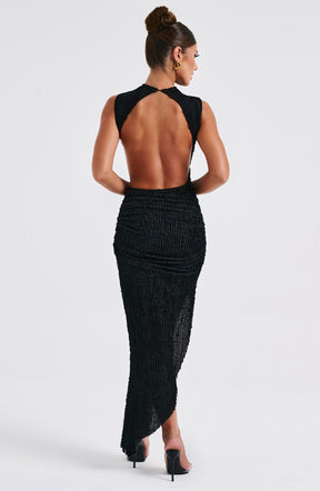 Aphrodite Midi Dress - Black L.F