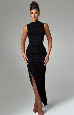 Aphrodite Midi Dress - Black L.F