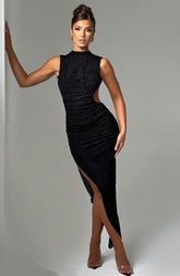 Aphrodite Midi Dress - Black L.F