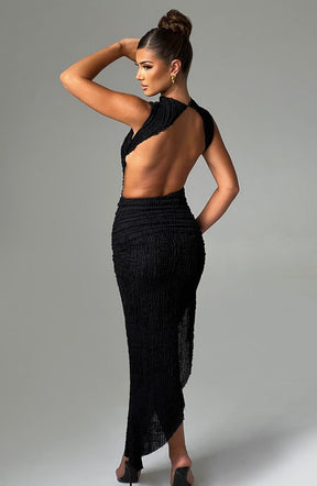 Aphrodite Midi Dress - Black L.F