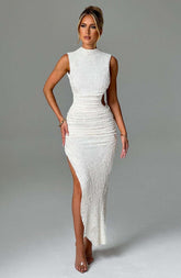 Aphrodite Midi Dress - Ivory L.F