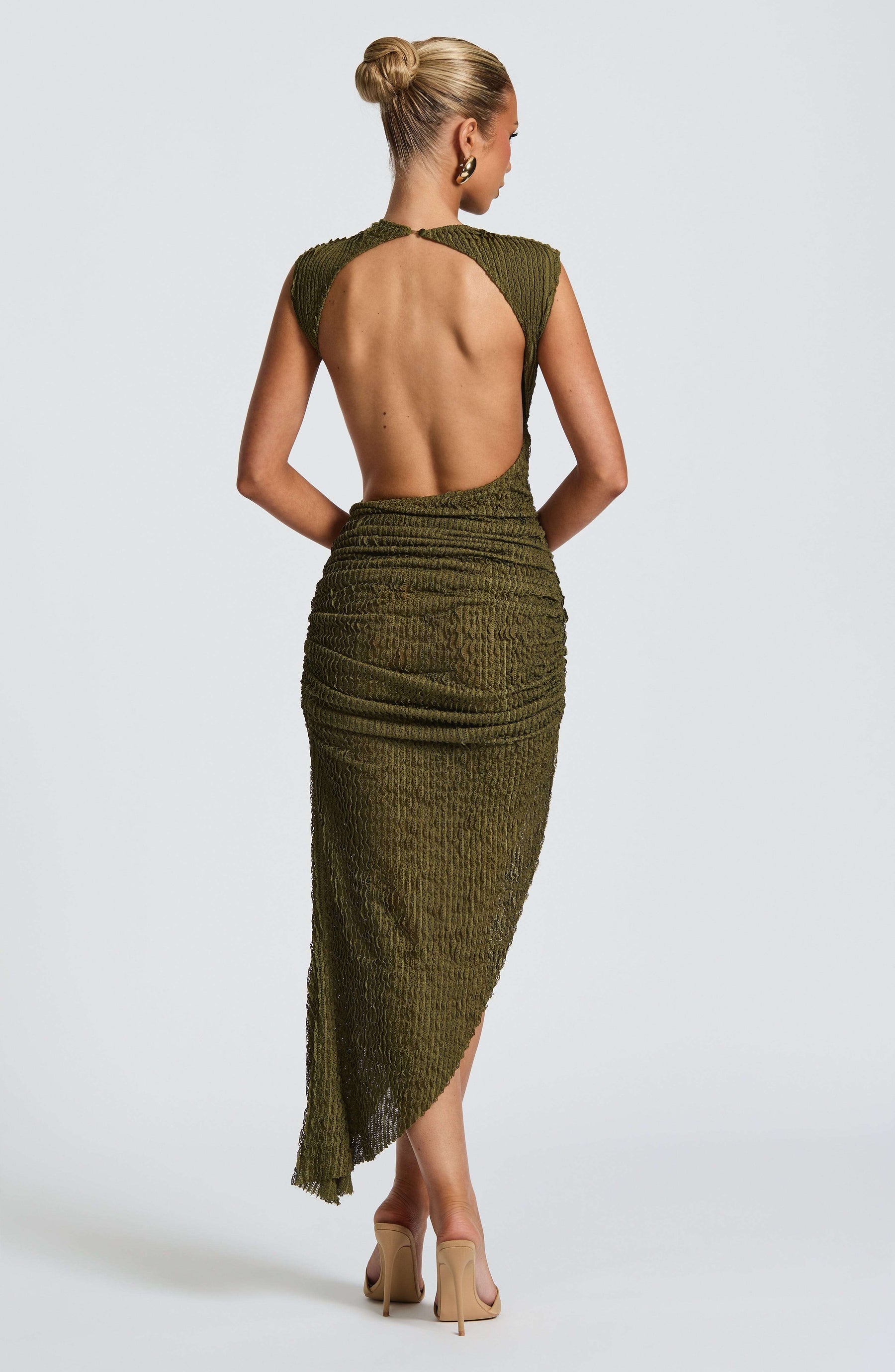 Aphrodite Midi Dress - Khaki L.F