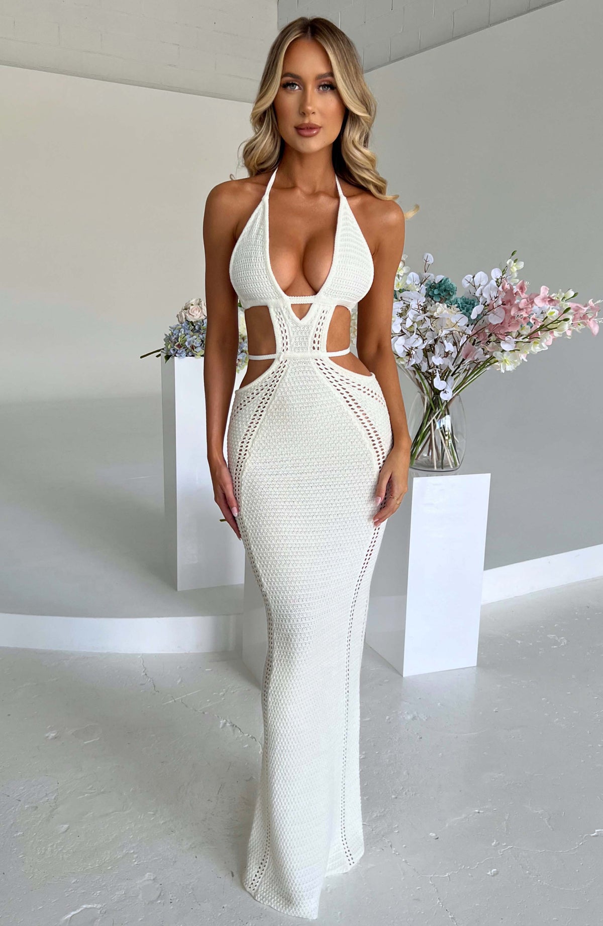 Arabella Maxi Dress - White T.T