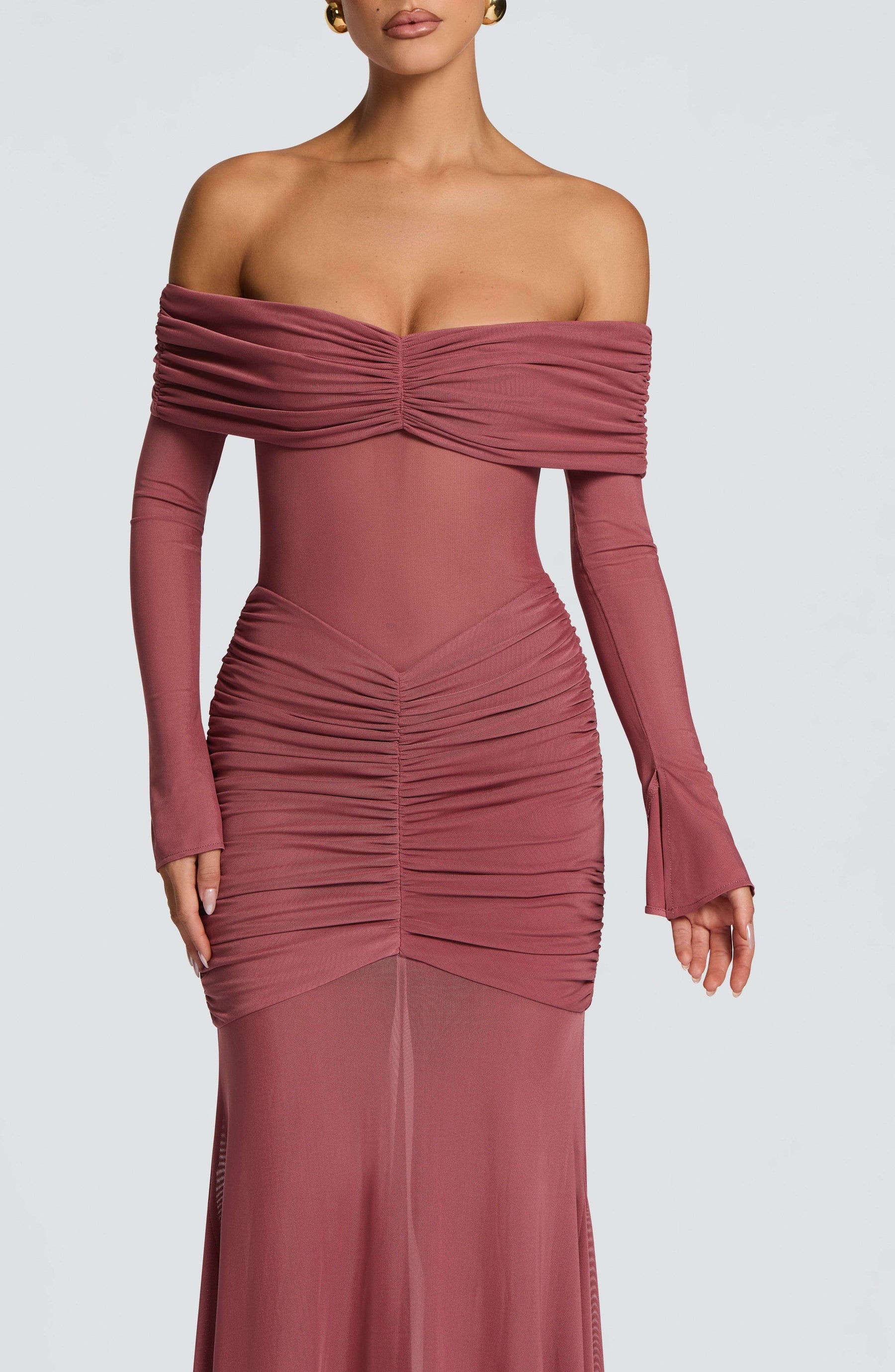 Arlena Maxi Dress - Rose Brown L.F