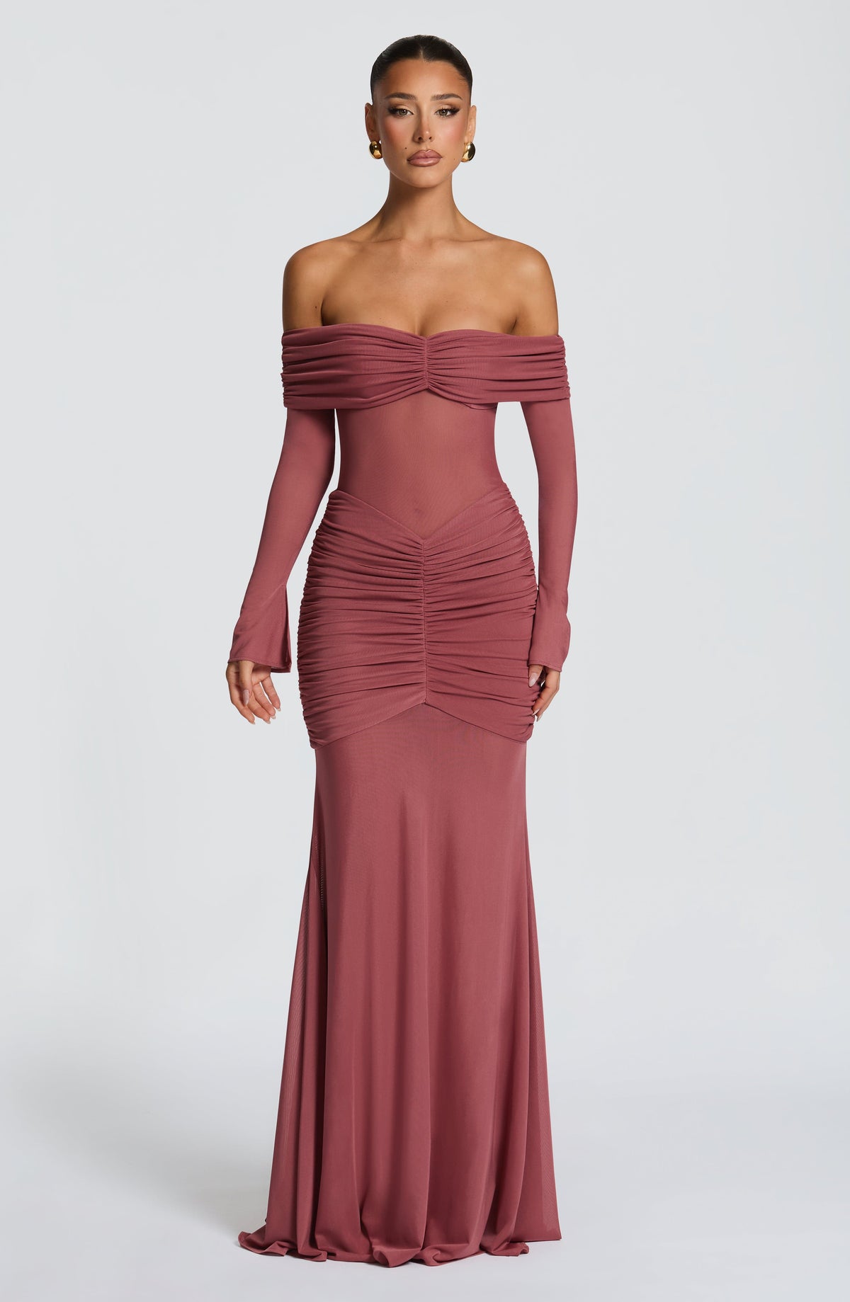 Arlena Maxi Dress - Rose Brown L.F