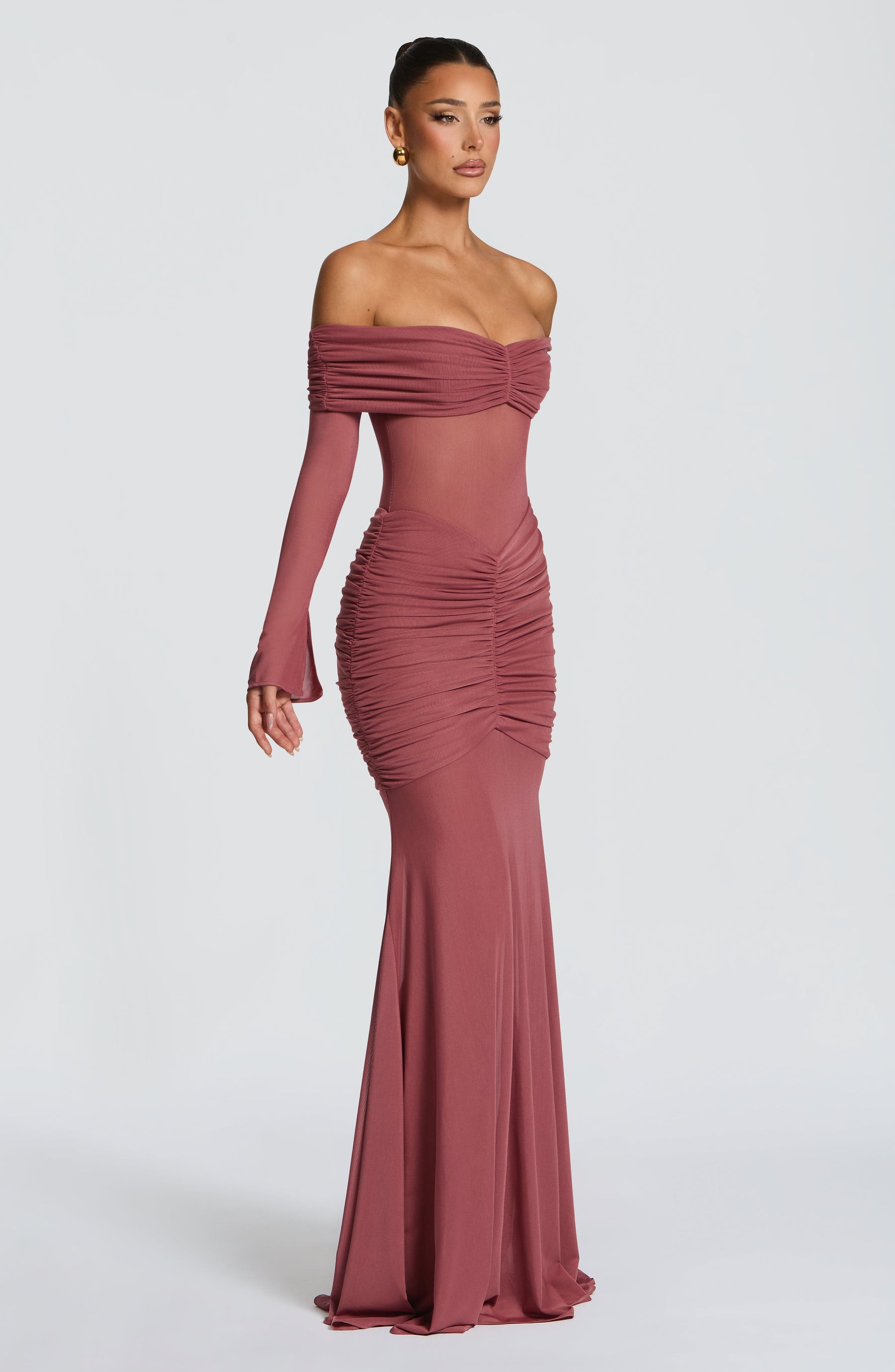 Arlena Maxi Dress - Rose Brown L.F