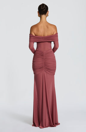 Arlena Maxi Dress - Rose Brown L.F