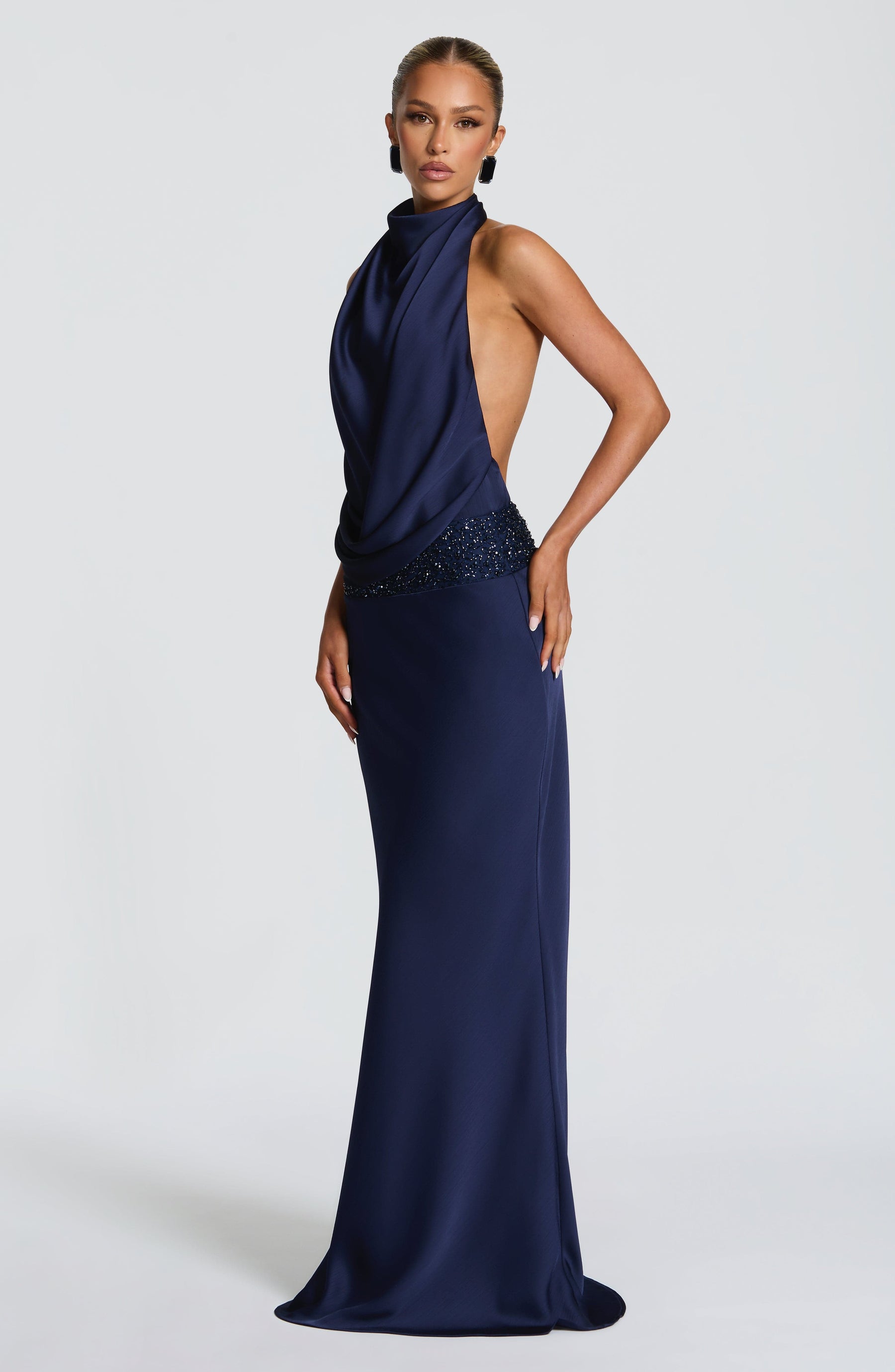 Armelle Maxi Dress - Navy R.F