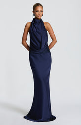 Armelle Maxi Dress - Navy R.F