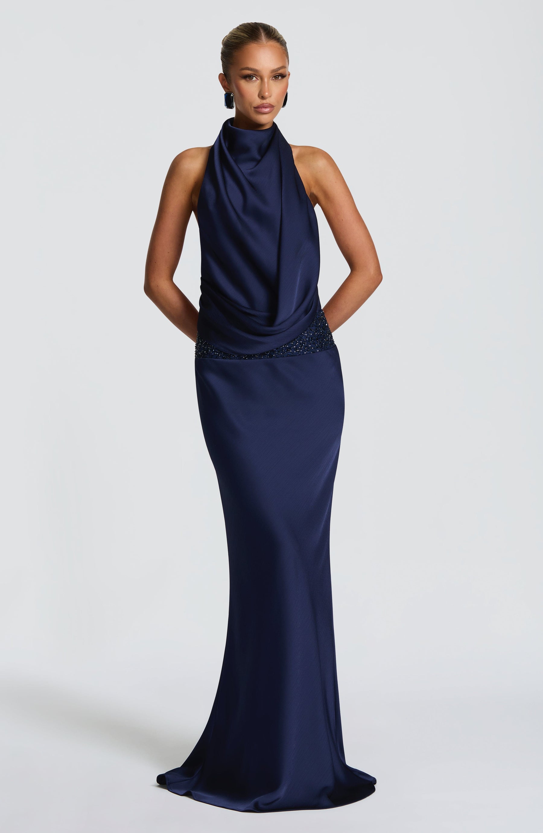 Armelle Maxi Dress - Navy R.F