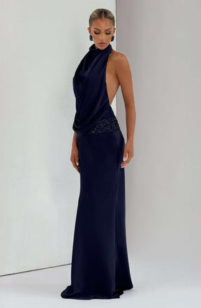 Armelle Maxi Dress - Navy R.F
