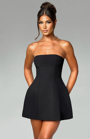 Asha Mini Dress - Black M.T