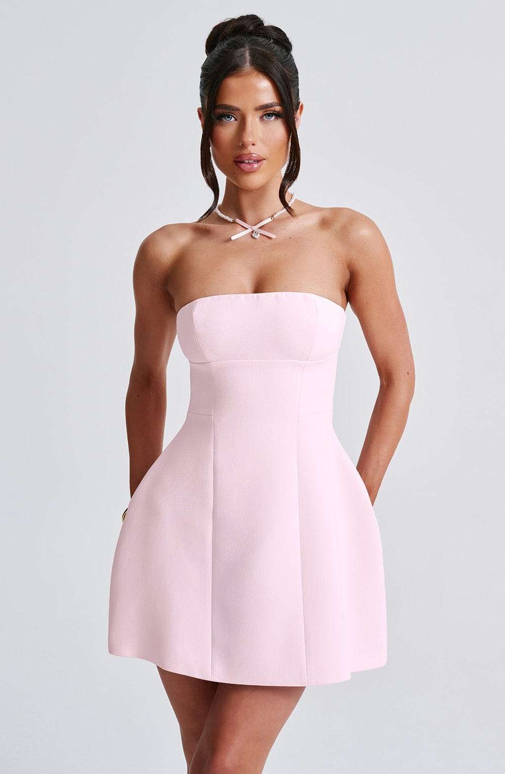 Asha Mini Dress - Blush M.T