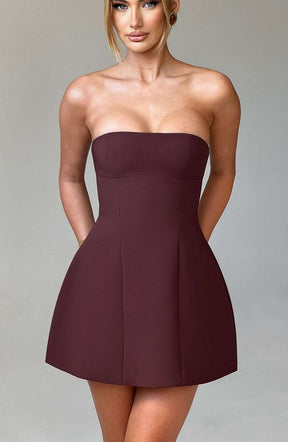 Asha Mini Dress - Brown M.T