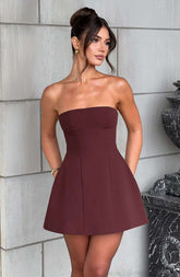 Asha Mini Dress - Brown M.T