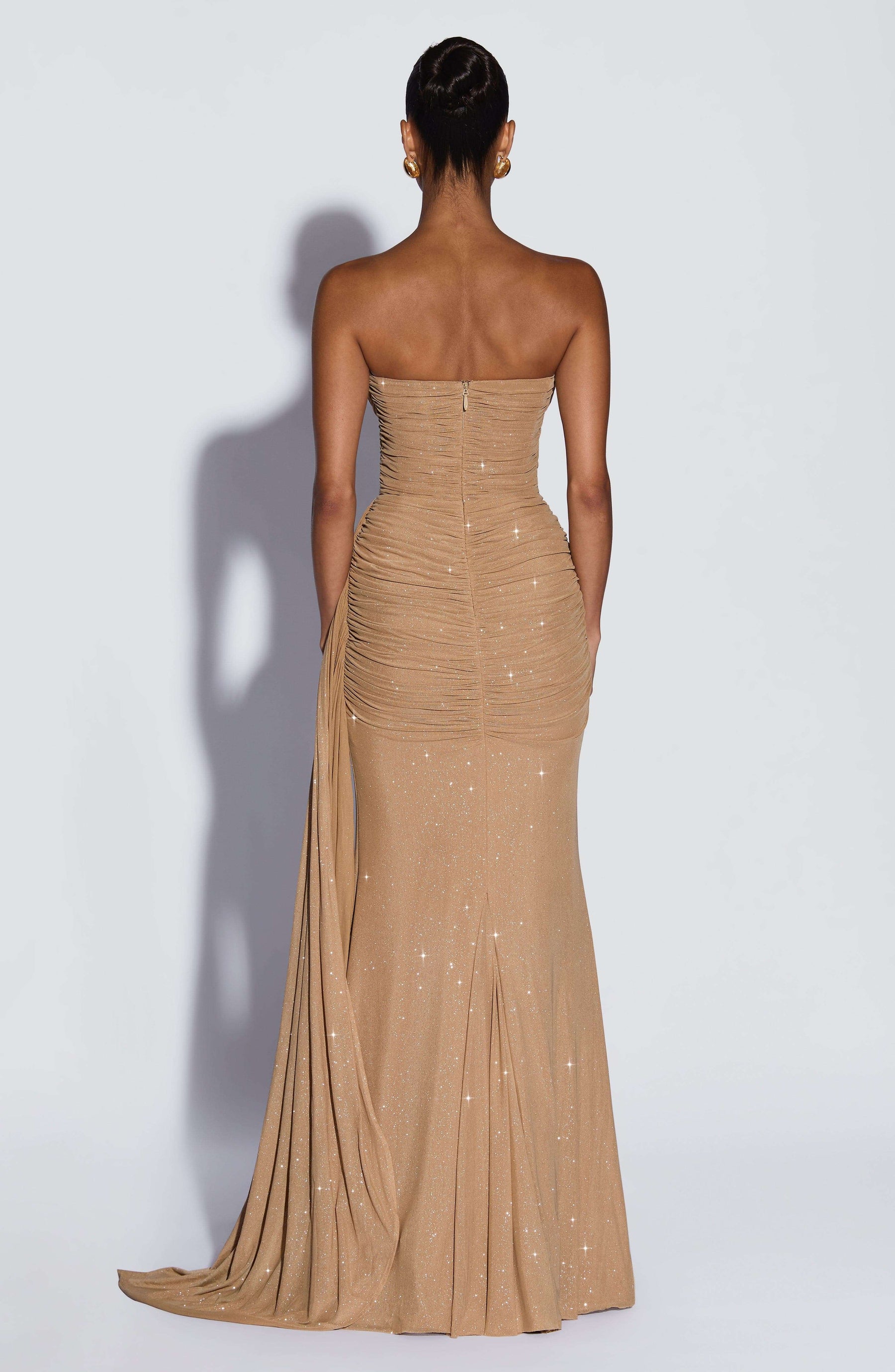 Ashika Maxi Dress - Gold Sparkle L.F