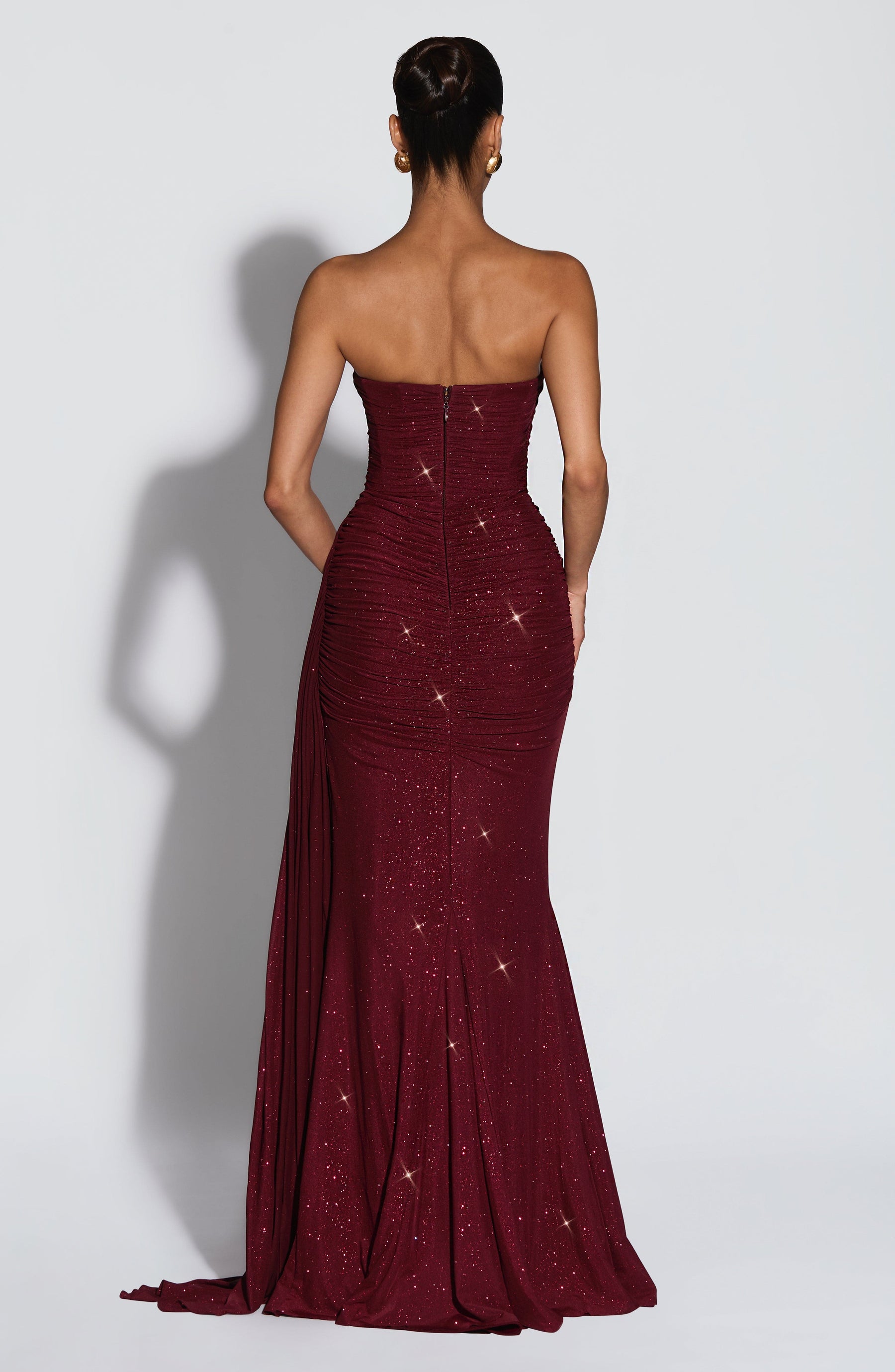 Ashika Maxi Dress - Wine Sparkle L.F