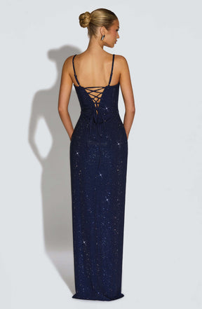 Ashton Maxi Dress - Navy R.F