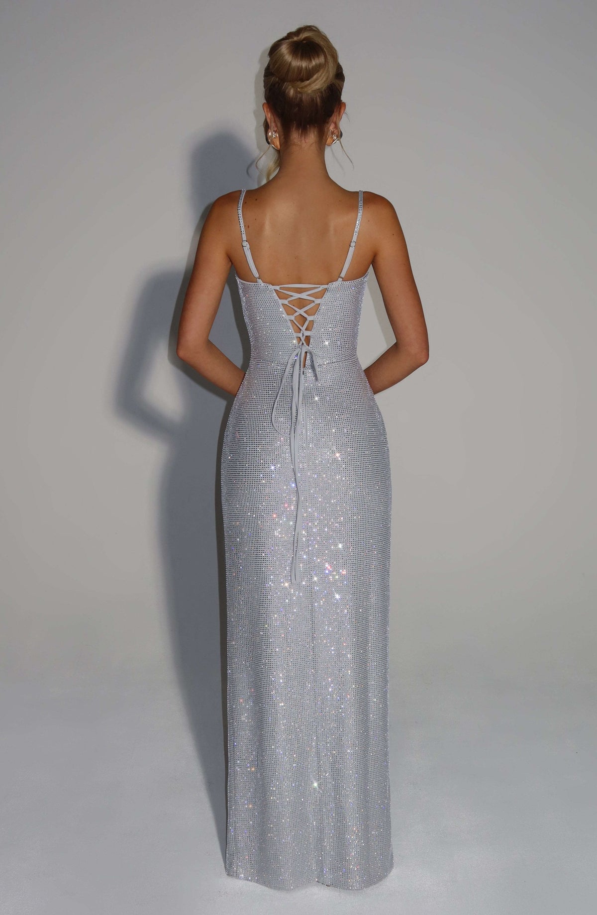 Ashton Maxi Dress - Silver R.F