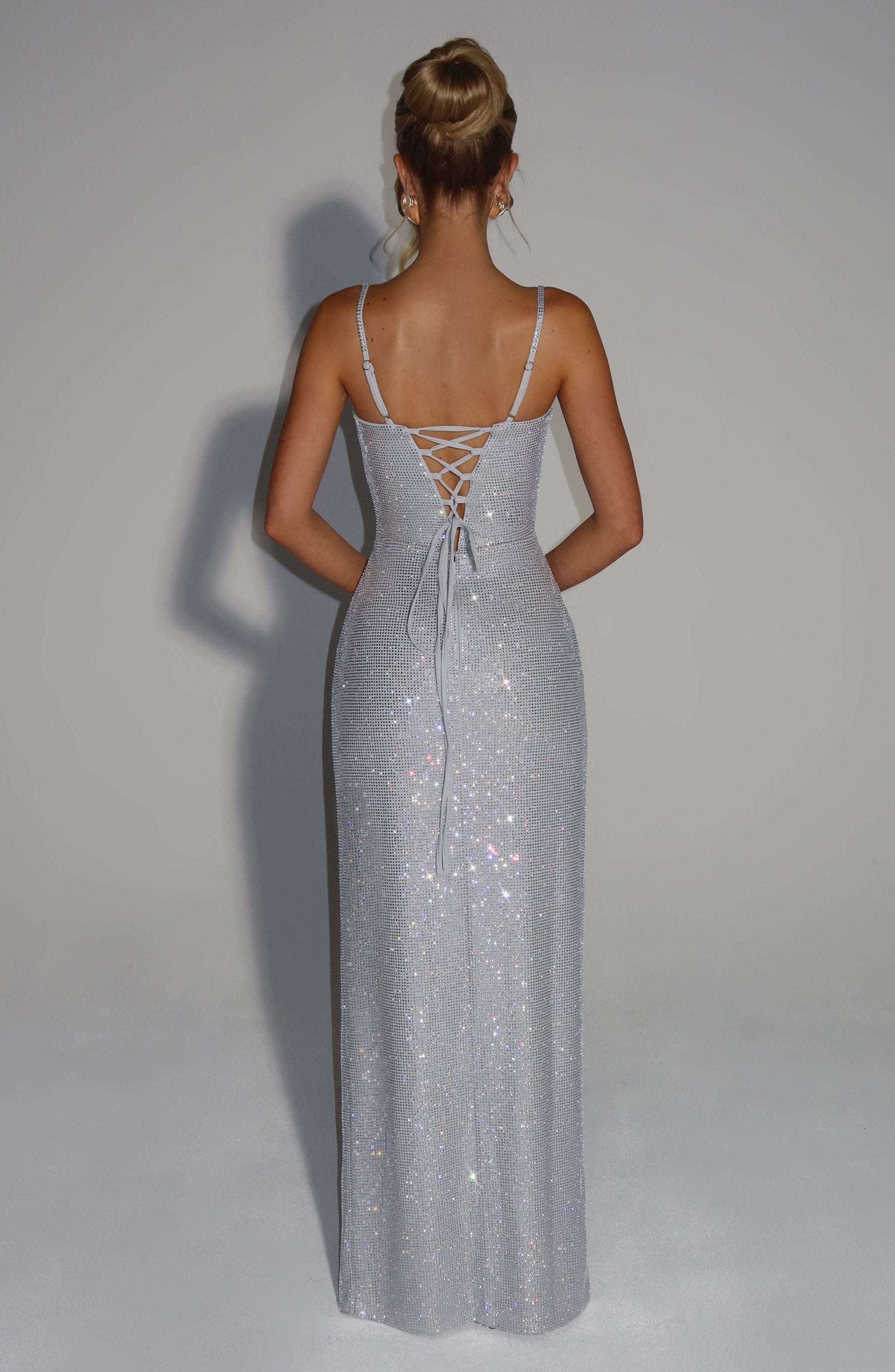 Ashton Maxi Dress - Silver R.F