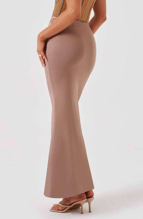 Astrid Maxi Skirt - Chocolate L.F