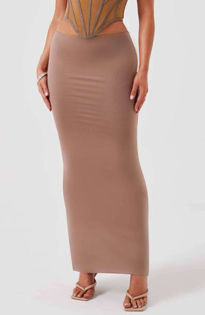 Astrid Maxi Skirt - Chocolate L.F