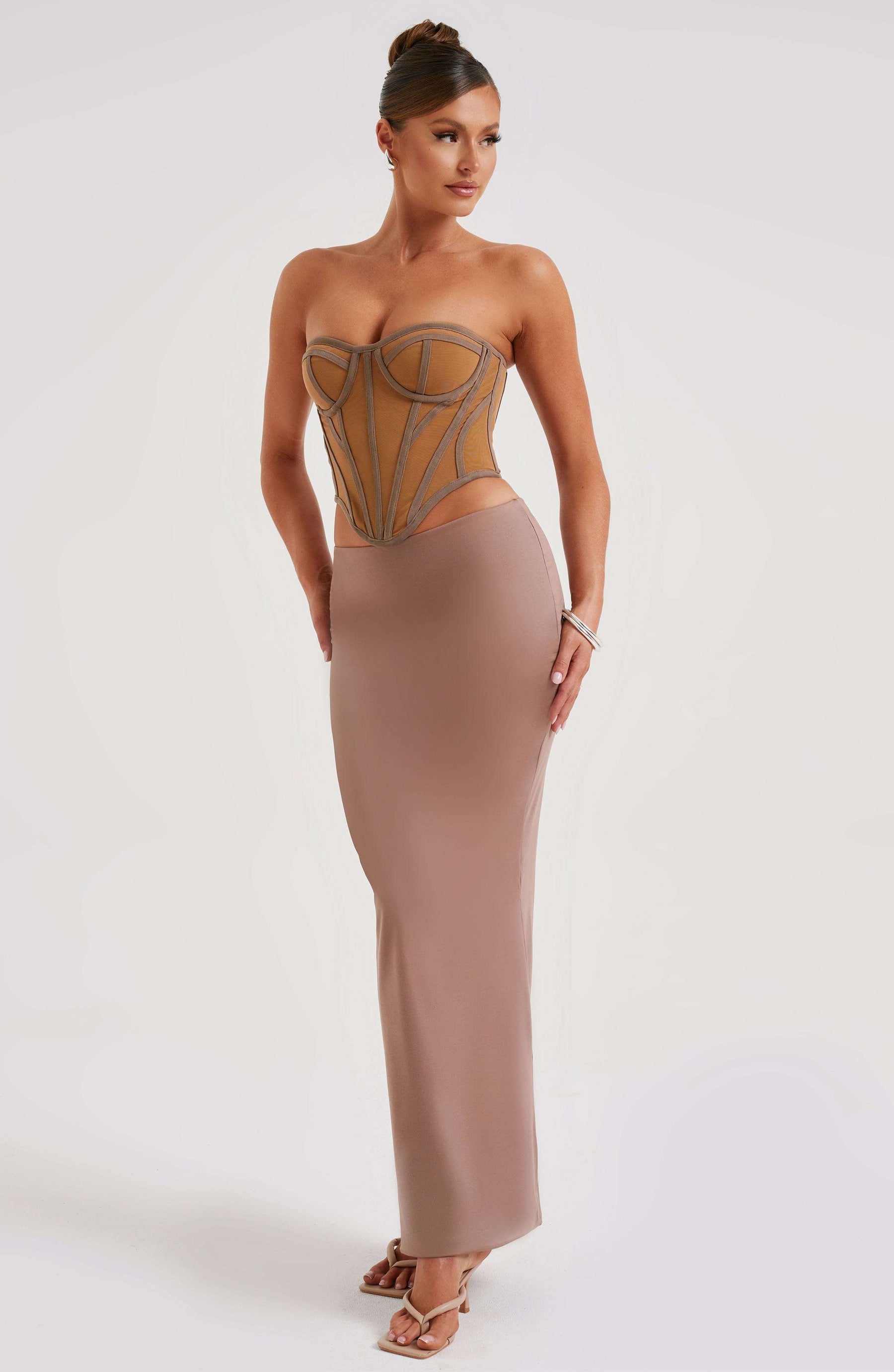 Astrid Maxi Skirt - Chocolate L.F