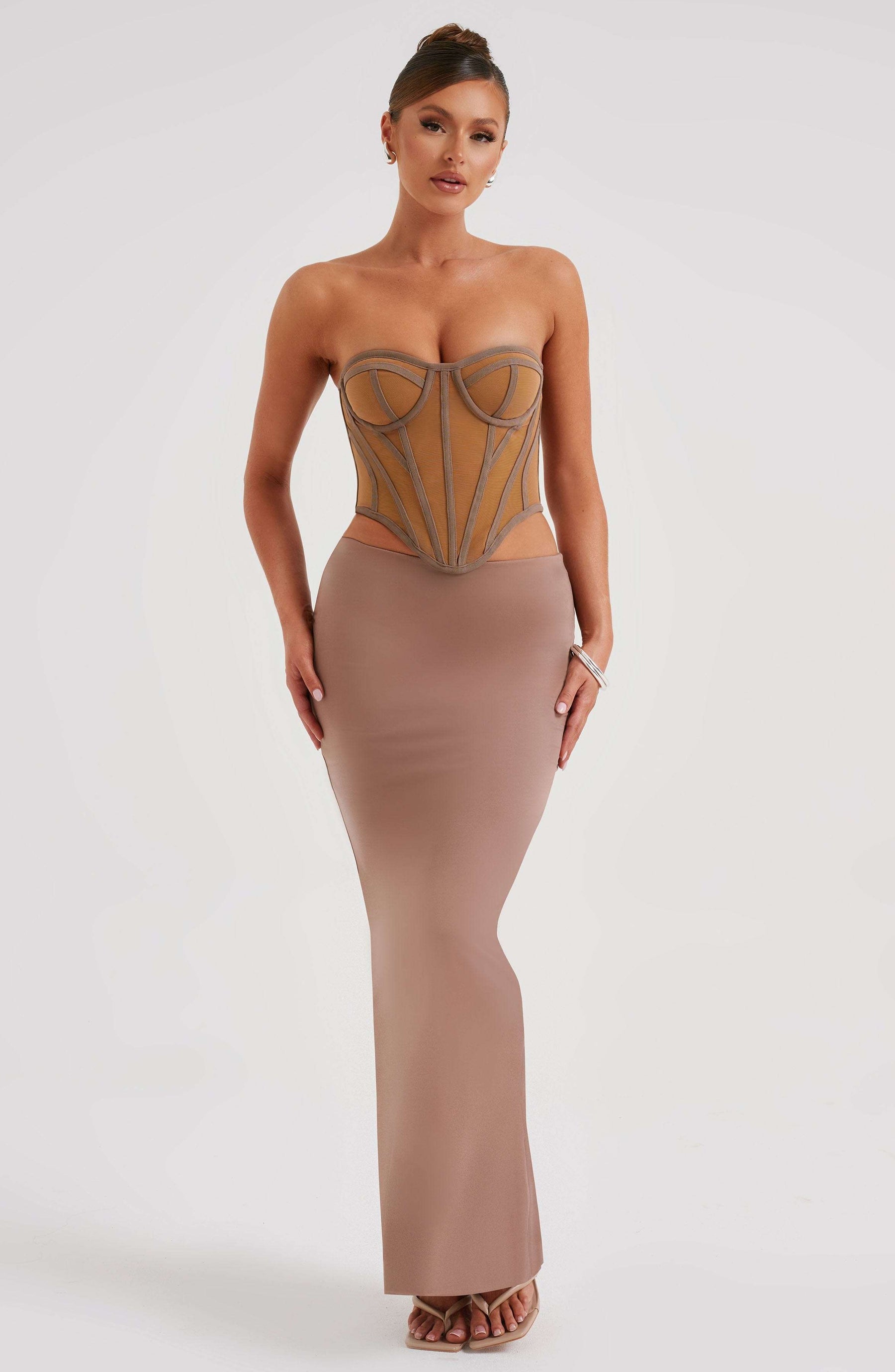 Astrid Maxi Skirt - Chocolate L.F